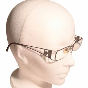 Vintage Rare Versace Medusa Eyeglasses Frames wire Dark Burgundy Purple